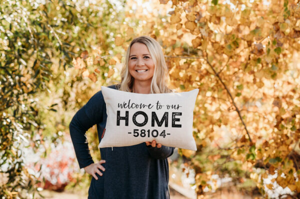 Product image of Welcome To Our Home Zip Code Pillow