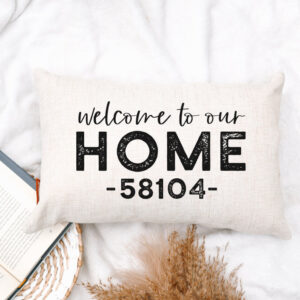 Product image of Welcome To Our Home Zip Code Pillow