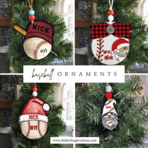 Product image of Personalized Baseball Ornaments