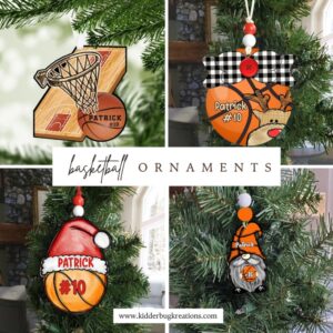 Product image of Personalized Basketball Ornaments