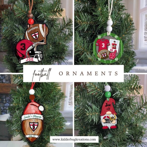 Product image of Personalized Football Ornaments