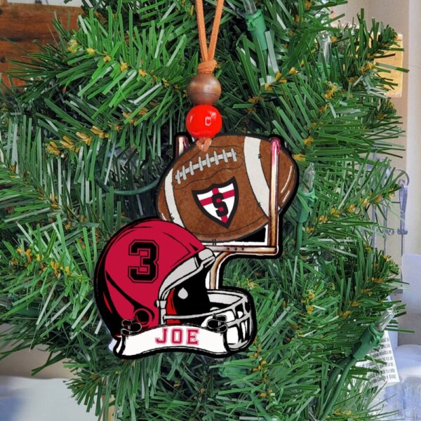 Product image of Personalized Football Ornaments