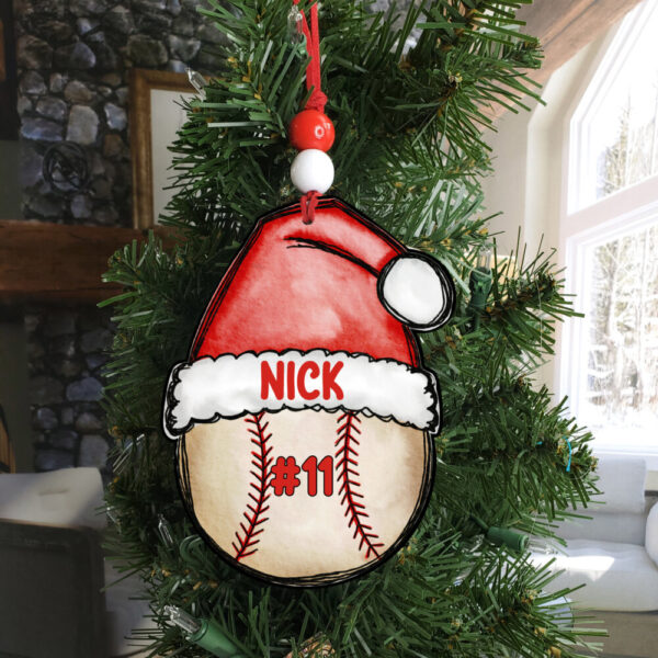 Product image of Personalized Baseball Ornaments