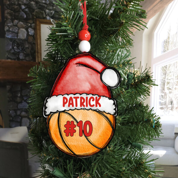 Product image of Personalized Basketball Ornaments