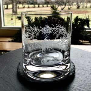 Product image of Sand Carved Pine Whiskey Tumbler