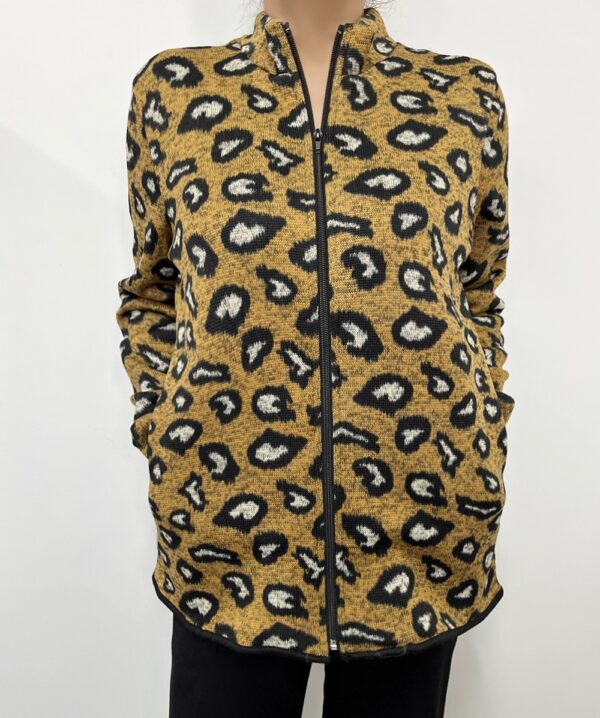 Product image of Leopard Print Sweater Jacket