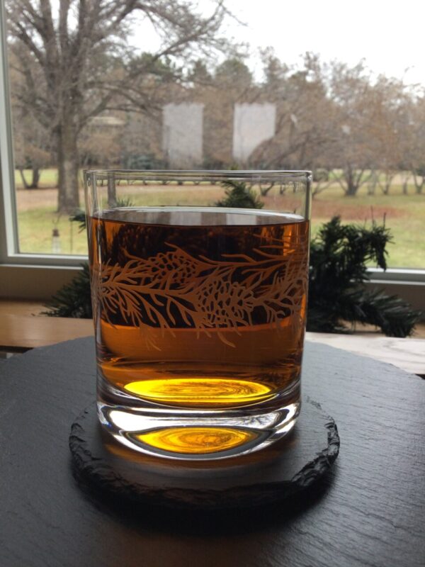 Product image of Sand Carved Pine Whiskey Tumbler