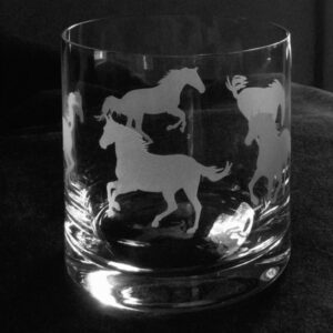 Product image of Sand Carved Horse Whiskey Tumbler