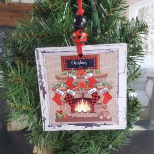 Product image of Personalized Family Fireplace Ornament