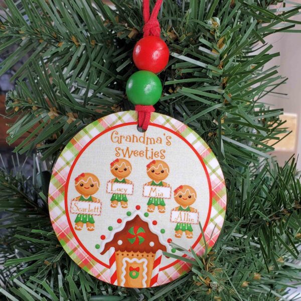 Product image of Grandma’s Sweeties Personalized Gingerbread Ornament