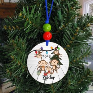 Product image of Personalized Family Monkey Ornament