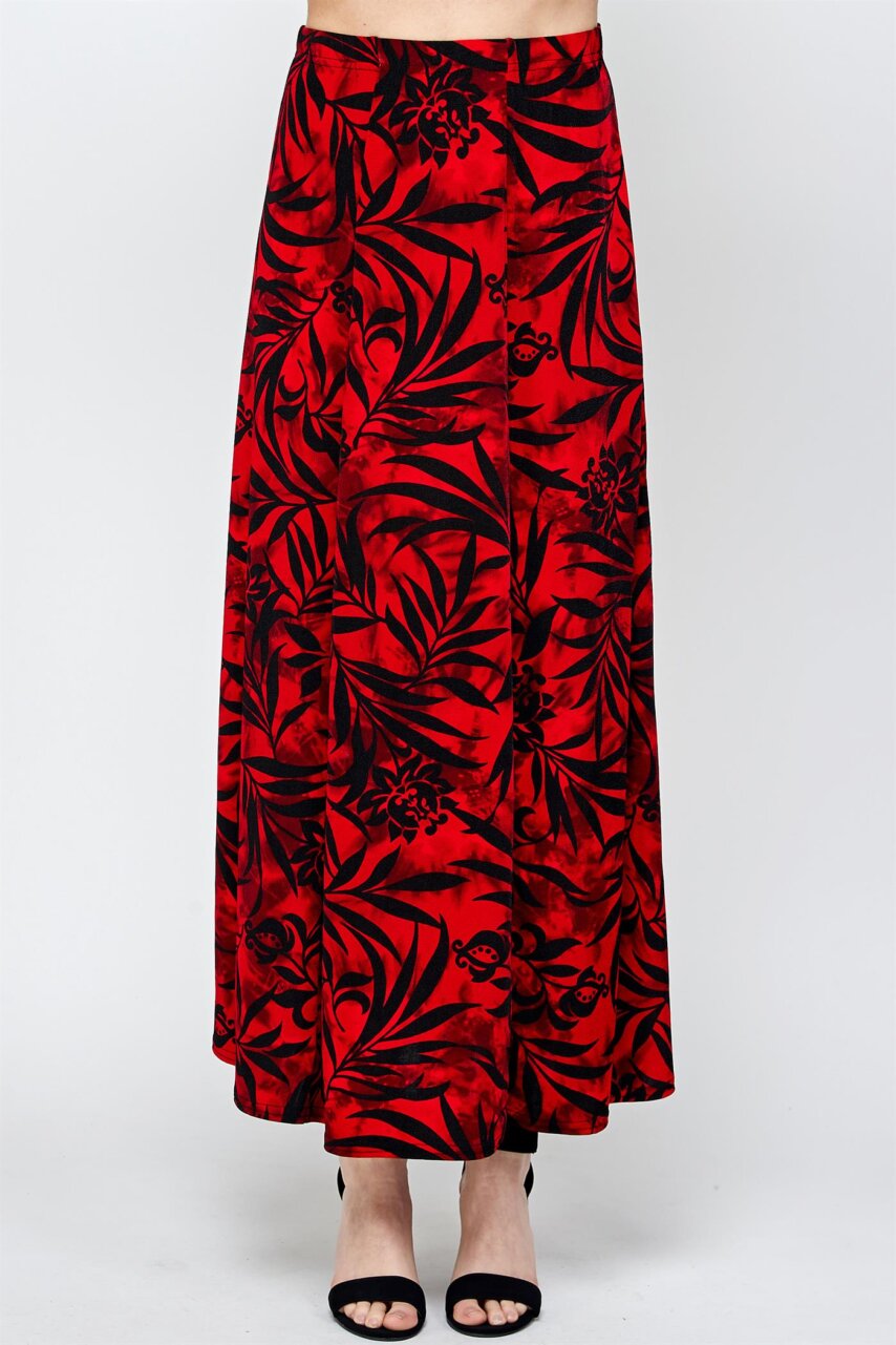 Red Black Maxi Skirt Shop North Dakota
