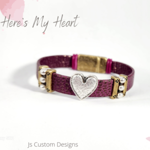Product image of Dots and Heart Leather Bracelet