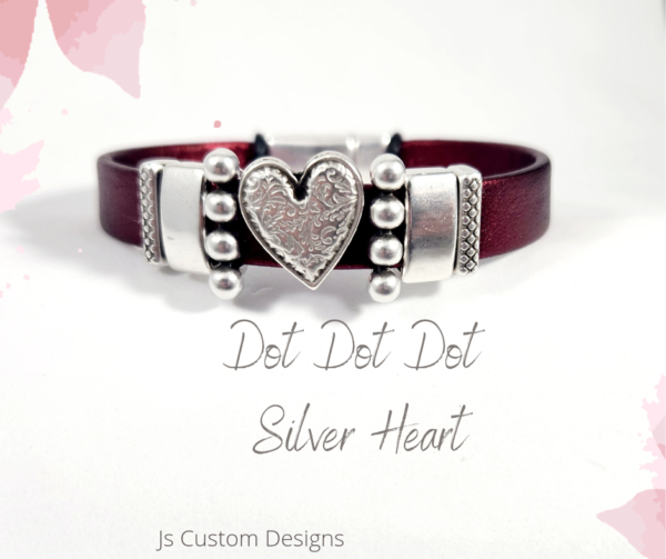 Product image of Heart Leather Bracelet