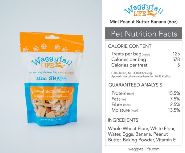 Product image of PEANUT BUTTER BANANA All Natural Everyday Dog Treats