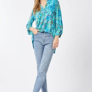 Product image of Teal Multi 3/4 Slv Tunic M-3X