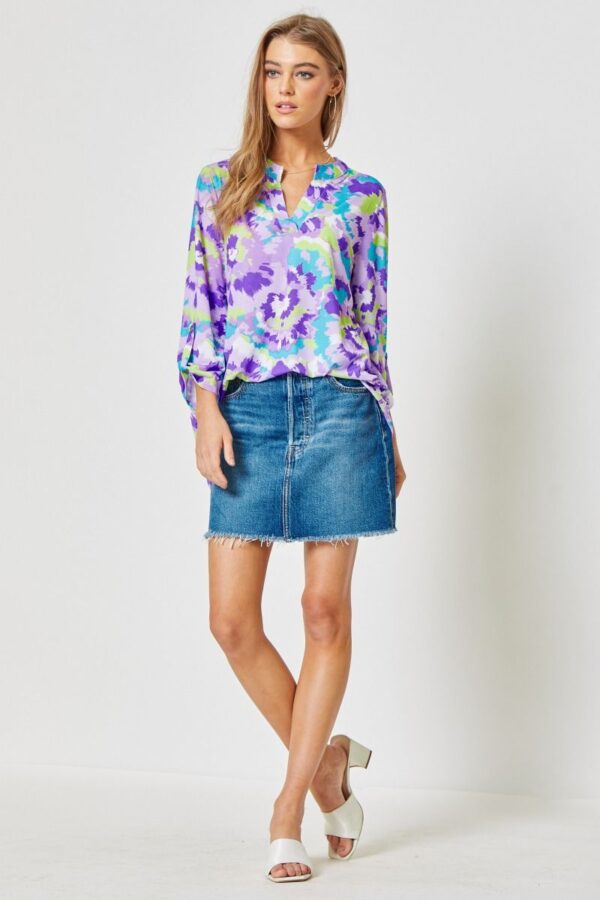 Product image of Lavender Print Tunic S-3XL