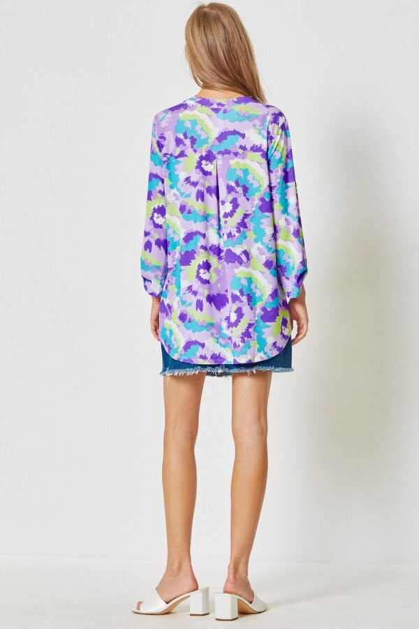 Product image of Lavender Print Tunic S-3XL