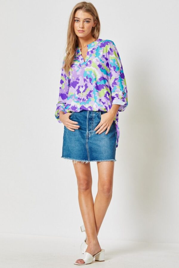 Product image of Lavender Print Tunic S-3XL