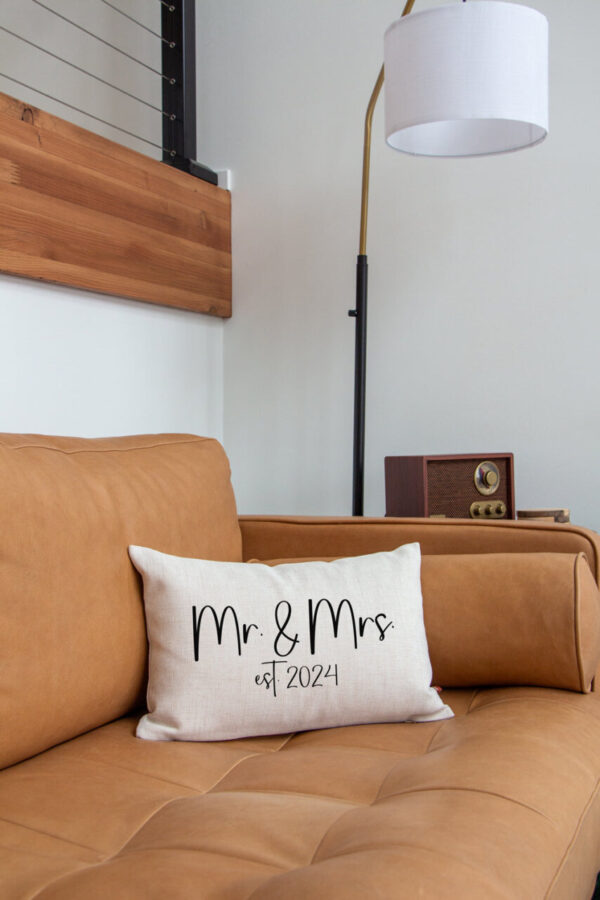 Product image of Mr. & Mrs. Est. 2024 Pillow