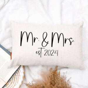 Product image of Mr. & Mrs. Est. 2024 Pillow