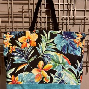 Product image of “Tropical Flowers” Oversized Tote