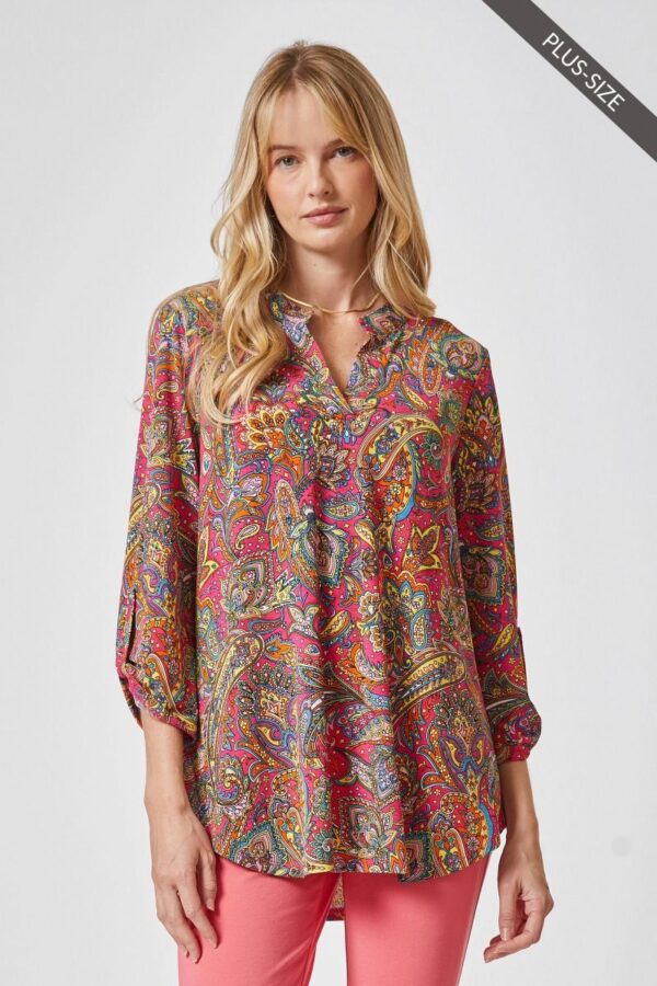 Product image of Bright Pink Paisley Tunic