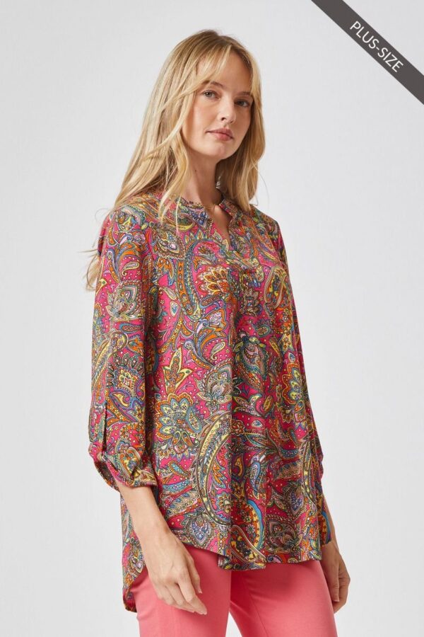 Product image of Bright Pink Paisley Tunic