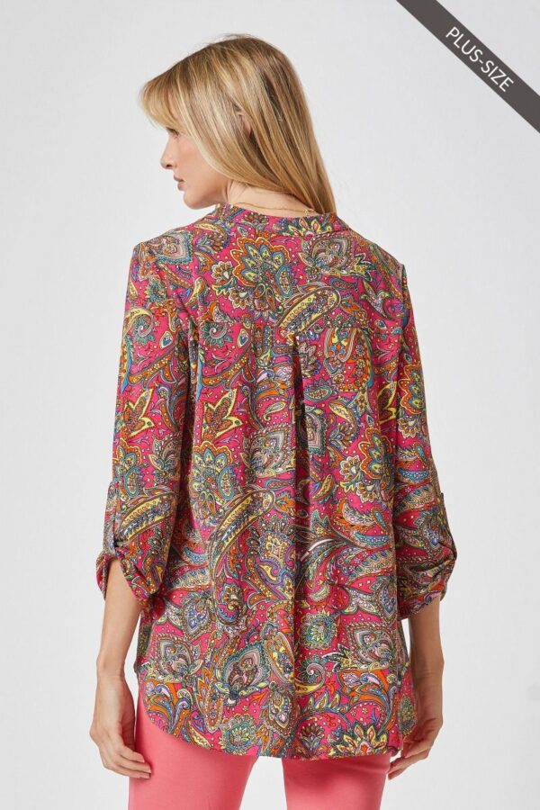 Product image of Bright Pink Paisley Tunic