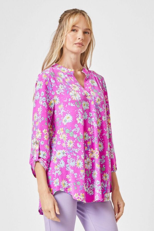 Product image of Hot Pink Daisy Print Tunic