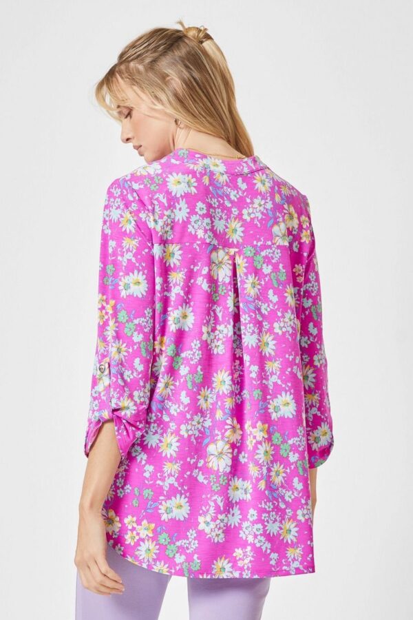 Product image of Hot Pink Daisy Print Tunic