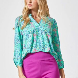 Product image of Mint Floral Print Tunic