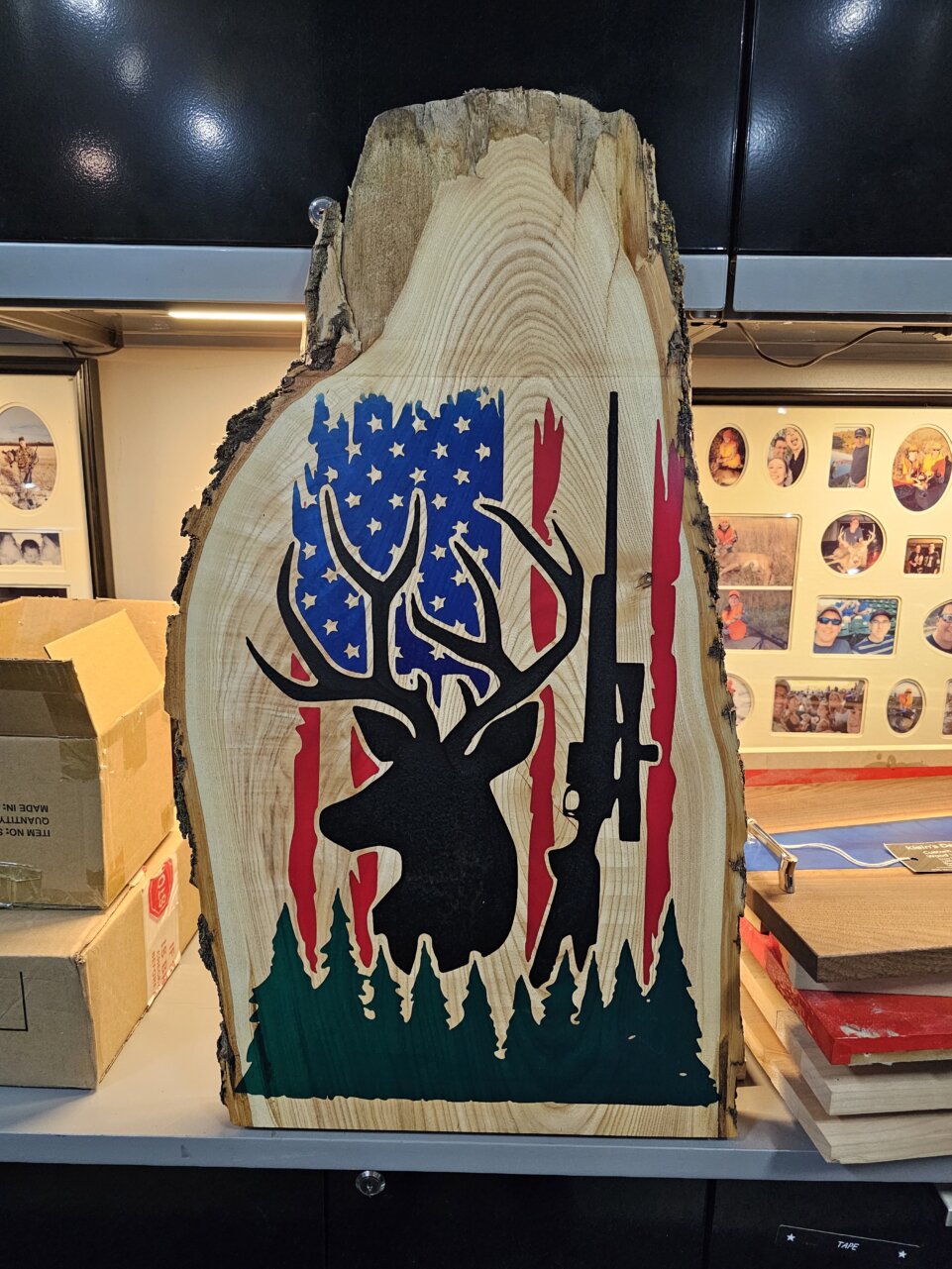 Live edge epoxy wall art Shop North Dakota