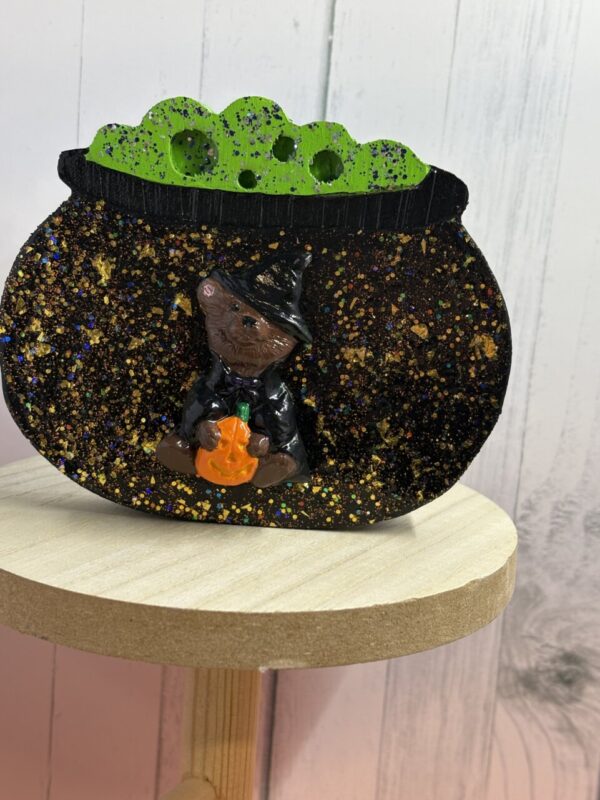 Product image of Halloween bear witch cauldron