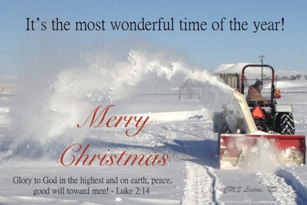 Product image of 4 North Dakota Christmas Images Photo Notecards