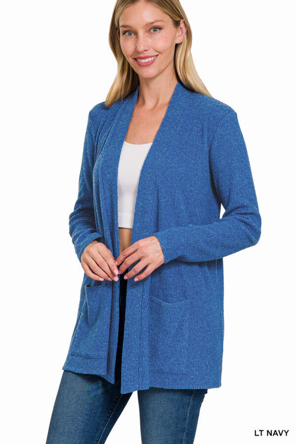 Product image of PLUS Heather Ribbed Cardigan – 3 Colors!