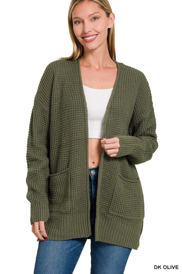 Product image of WAFFLE KNIT CARDIGAN (S-3XL) Several Colors!
