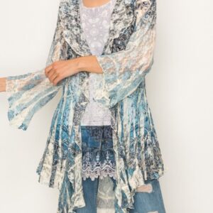 Product image of Printed Navy Lace Cardigan