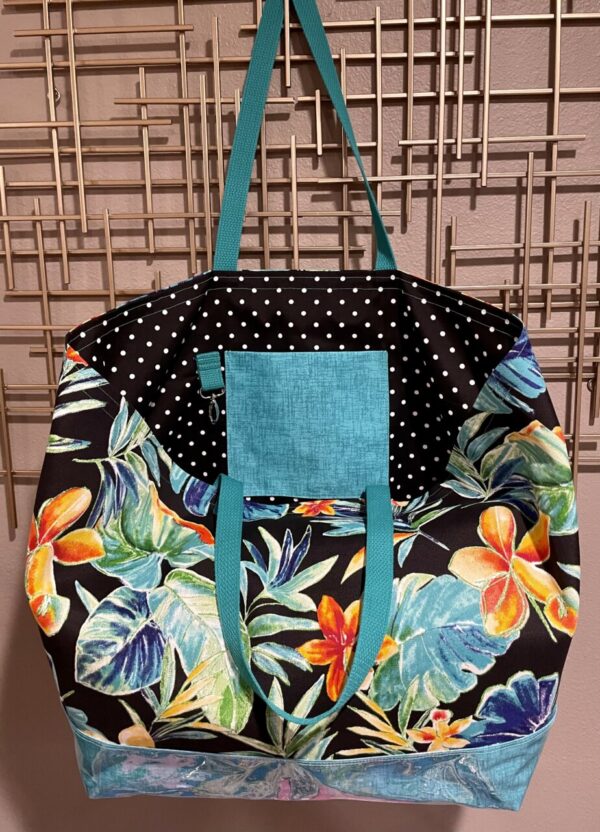 Product image of “Tropical Flowers” Oversized Tote