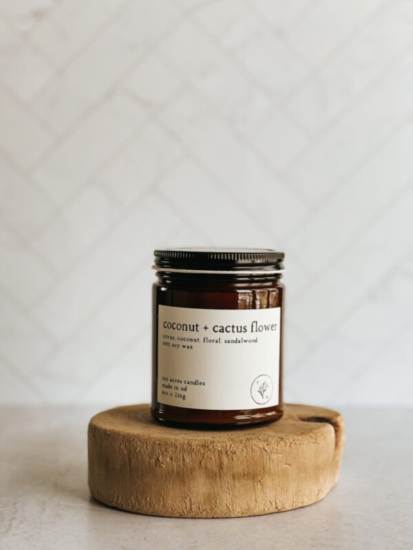 Product image of Coconut + Cactus Flower // 8oz soy candle