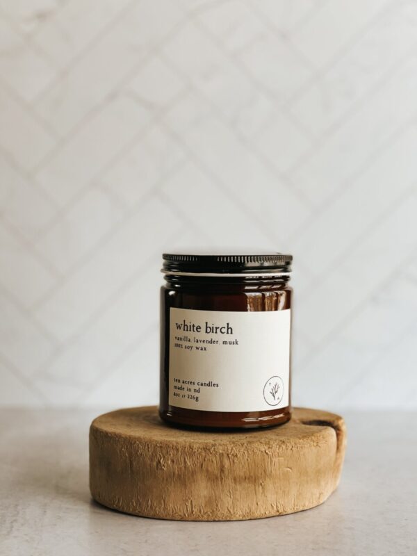 Product image of White Birch // 8oz soy candle
