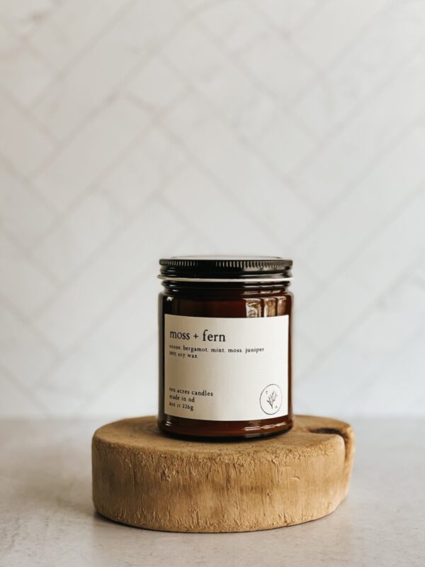 Product image of Moss + Fern // 8oz soy candle