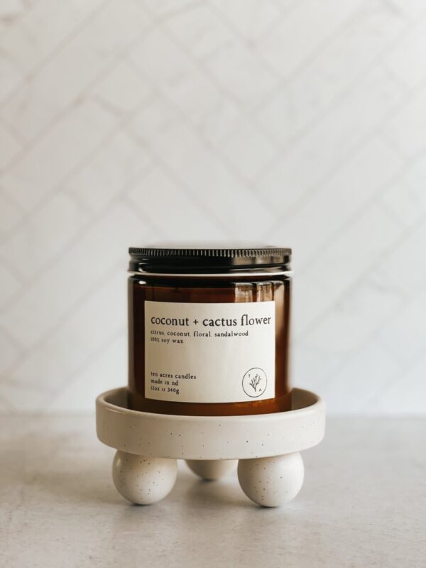 Product image of Coconut + Cactus Flower // 12oz soy candle