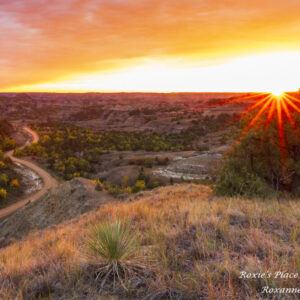 Product image of Sunset Bennett creek North Dakota badlands
