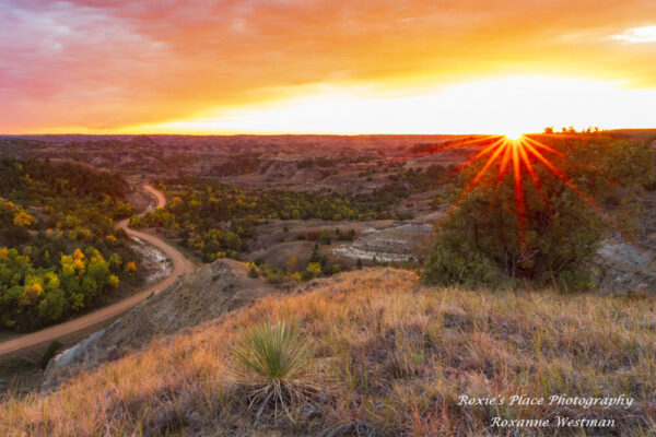 Product image of Sunset Bennett creek North Dakota badlands