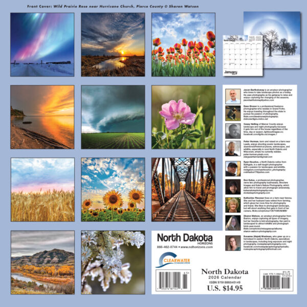 Product image of 2026 North Dakota Horizons Scenic Calendar