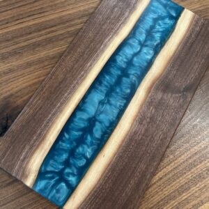 Product image of Bora Bora Blue Epoxy River Charcuterie Board