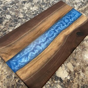 Product image of Caribbean Blue Epoxy River Charcuterie Board