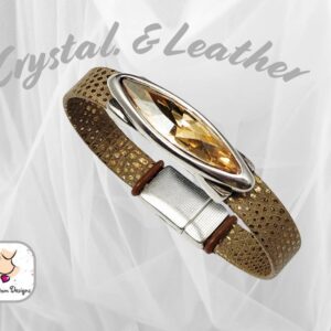 Product image of Premium European Crystal Leather Bracelet