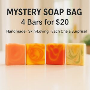 Product image of Mystery Soap Bag – 4 Handmade Full-Size Soaps | Cold Process, Skin-Loving, Gift Ready
